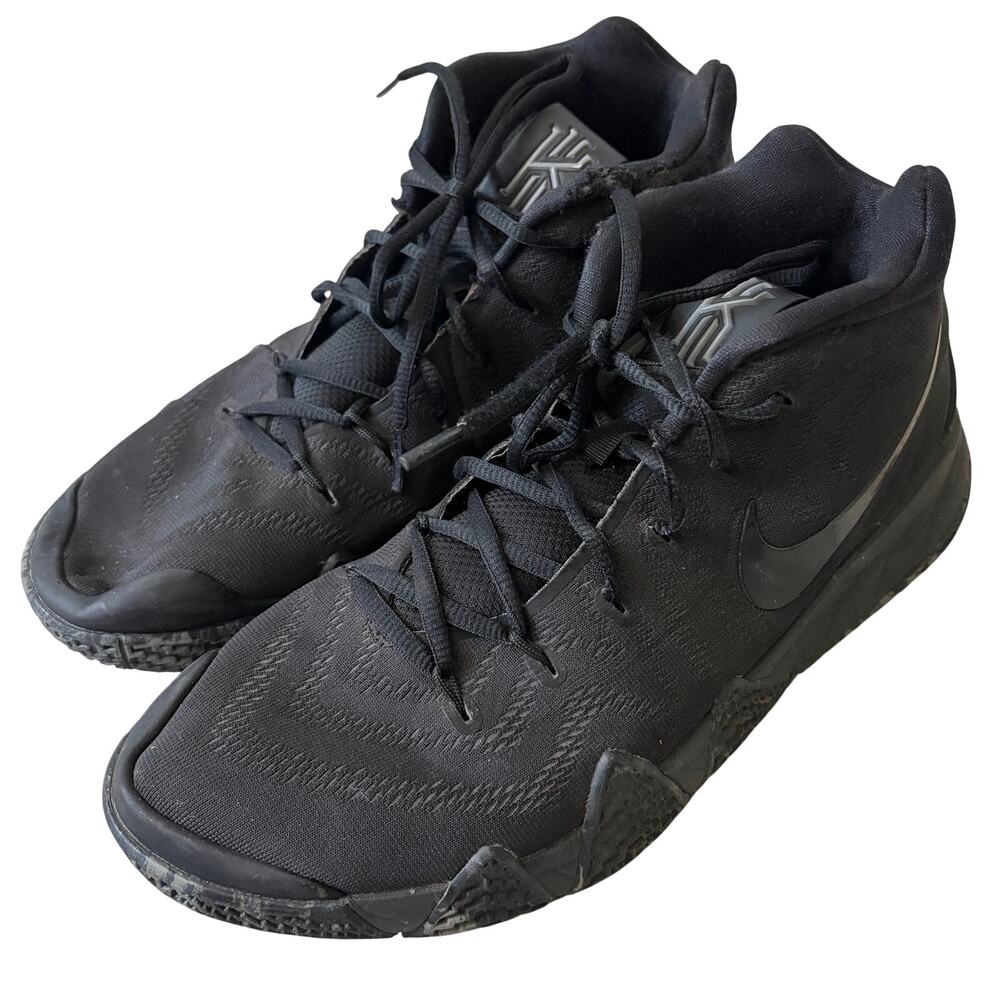 Nike Kyrie 4 "Blackout" Basketball Shoes Sneakers Mens Size US 10.5 Sports